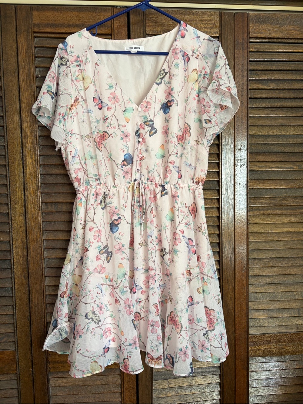 Steve Madden Floral Butterfly Dress XL